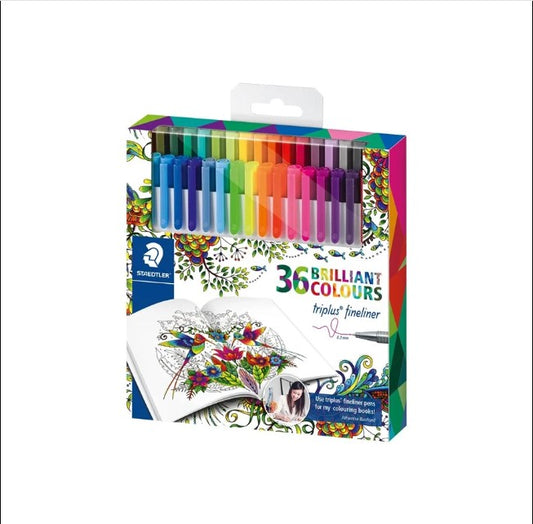 Staedtler TRIPLUS FINELINER SET OF 36 colors ASSORTED COLORS - No:334 C36