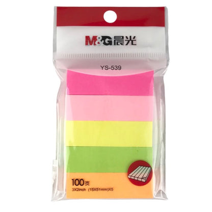 ورق ملاحظات لاصقة من إم آند جي تشنغوانغ، 5 ألوان - رقم: Ys-539