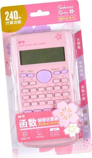 M&G Chenguang Sakura Time Scientific Calculator 240 Functions Two-line Display - No:ADG98149