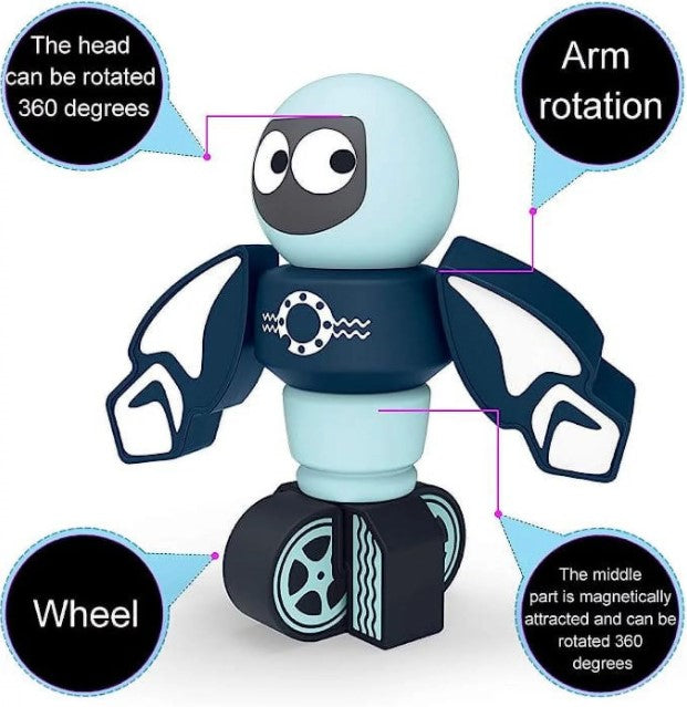 2in1 Magnetic Robots Magnetic Blocks for kids