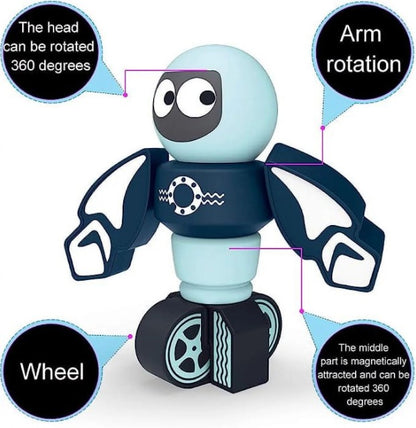 2in1 Magnetic Robots Magnetic Blocks for kids