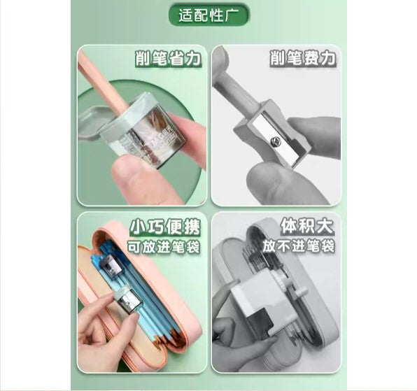 M&G Chenguang Mini pencil sharpener With cover 1 Hole - 1pcs - No:APS912D2