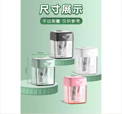 M&G Chenguang Mini pencil sharpener With cover 1 Hole - 1pcs - No:APS912D2