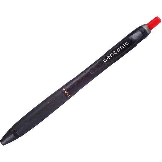 Pentonic Smooth Premium Black Ball Point Pen 0.7 mm Medium Point - Red