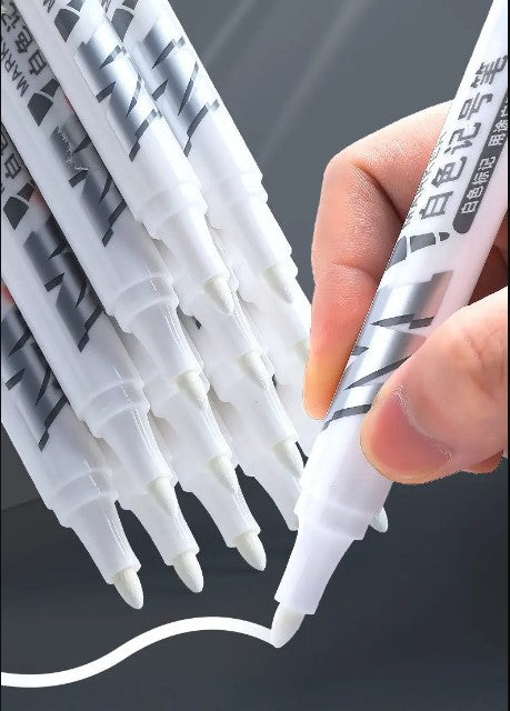 قلم تحديد أبيض مقاوم للماء والزيوت من إم آند جي تشنغوانغ - رقم المنتج: APMY2213