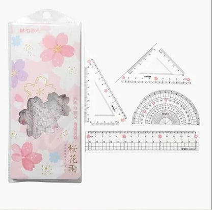 مجموعة مسطرة M&amp;G Chenguang Cherry Blossom Sakura Rain بطول 15 سم - رقم المنتج: ARL960Y4