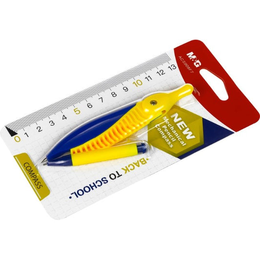 M&G Chenguang Plastic Mechanical pencil compass set simple series - No:ACS908F7