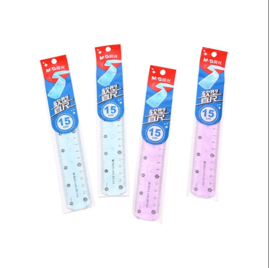 M&G Chenguang Soft Flexiable Ruler 15cm Transparent - No: ARL960Y5