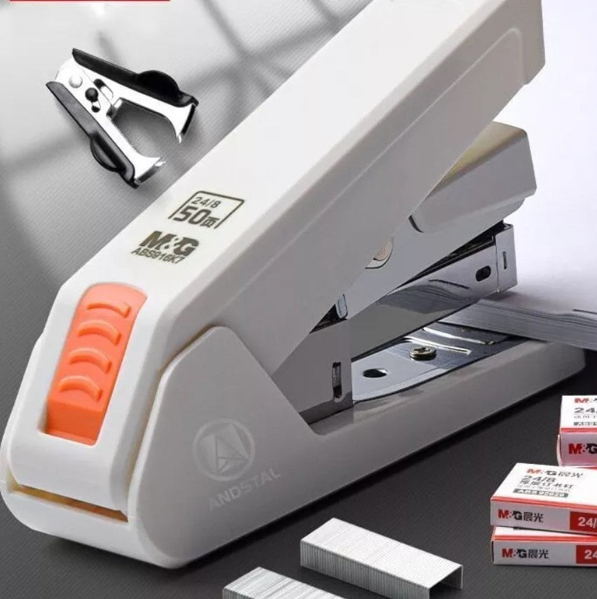 M&G Chenguang Effortless Desktop Stapler, 50 Sheet One Touch - No:ABS916X9