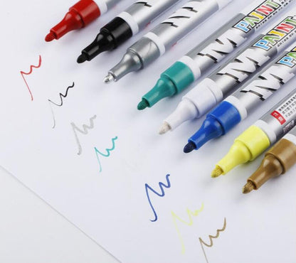 M&G Chenguang thin rod Paint Marker Pen Waterproof Oily - No:AOMY8503 - Gold- 1pcs