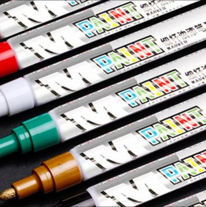 M&G Chenguang thin rod Paint Marker Pen Waterproof Oily - No:AOMY8503 - Gold- 1pcs