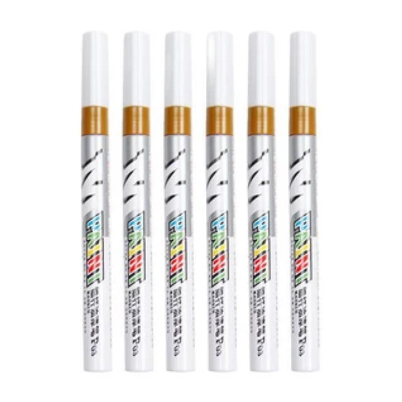 M&G Chenguang thin rod Paint Marker Pen Waterproof Oily - No:AOMY8503 - Gold- 1pcs