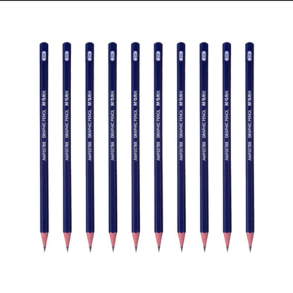 قلم رصاص خشبي سداسي الشكل من إم آند جي تشنغوانغ 2H، قلم رسم فني - قطعة واحدة - رقم المنتج: AWP357B7