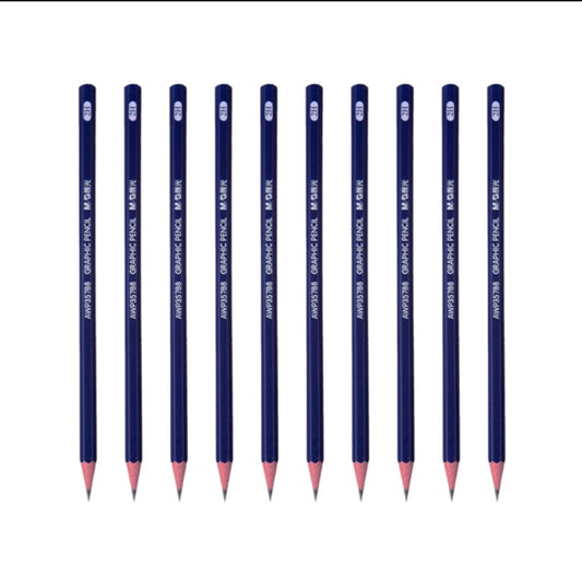 M&G Chenguang 2H Hexagonal Wooden Pencil Art Exam Sketching Pencil - 1pcs - No:AWP357B7