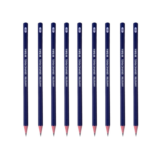 M&G Chenguang 8B Hexagonal Wooden Pencil Art Exam Sketching Pencil - 1pcs - No:AWP357C6