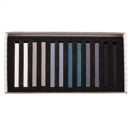 مجموعة أقلام تلوين باستيل ناعمة من كوه-إي-نور، 12 قلمًا، لون رمادي، رقم: 8592