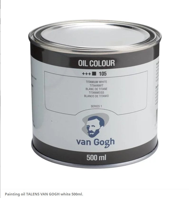 Van Gogh Oil Color Talens  - 105 Titanium White - 500ml