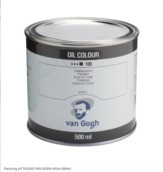 Van Gogh Oil Color Talens  - 105 Titanium White - 500ml
