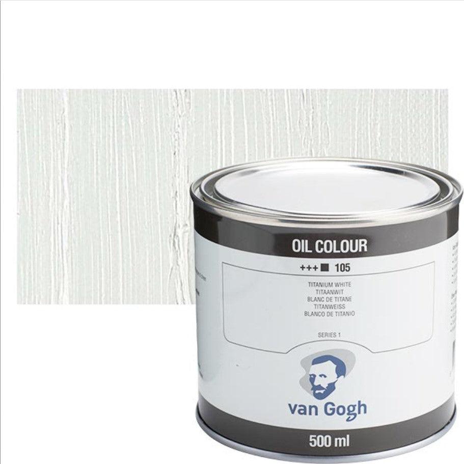 Van Gogh Oil Color Talens  - 105 Titanium White - 500ml