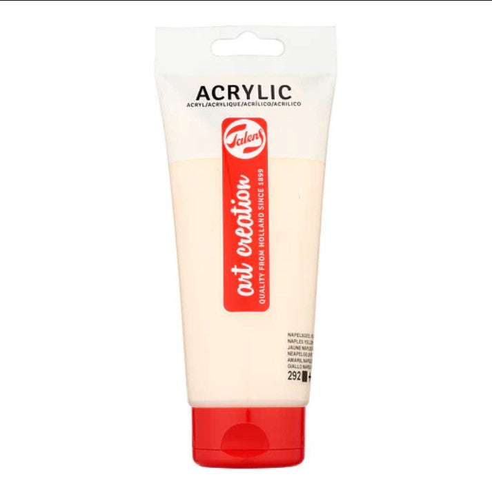 Talens Art Creation Acrylic Colour Tube 200 ml - Naples Yellow Red Light- No: 292