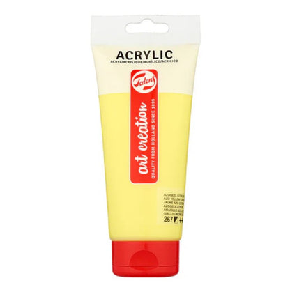Talens Art Creation Acrylic Colour Tube 200 ml - Azo Yellow Lemon - No:267