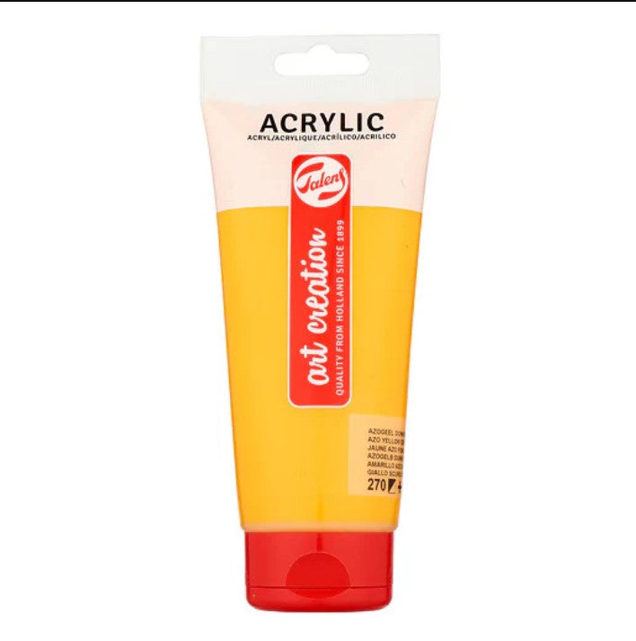 Talens Art Creation Acrylic Colour Tube 200 ml - Azo Yellow Deep - No:270