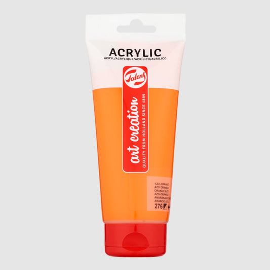 Talens Art Creation Acrylic Colour Tube 200 ml - AZO Orange - No:276