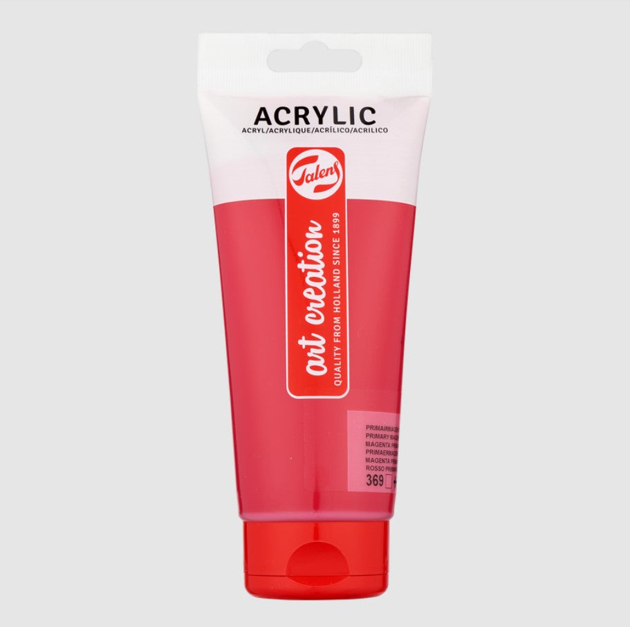 Talens Art Creation Acrylic Colour Tube 200 Ml - MAGENTA Red - No:369