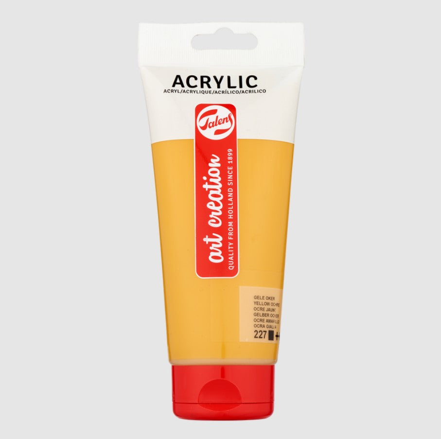 Talens Art Creation Acrylic Colour Tube 200 Ml - YELLOW OCHER - No:227