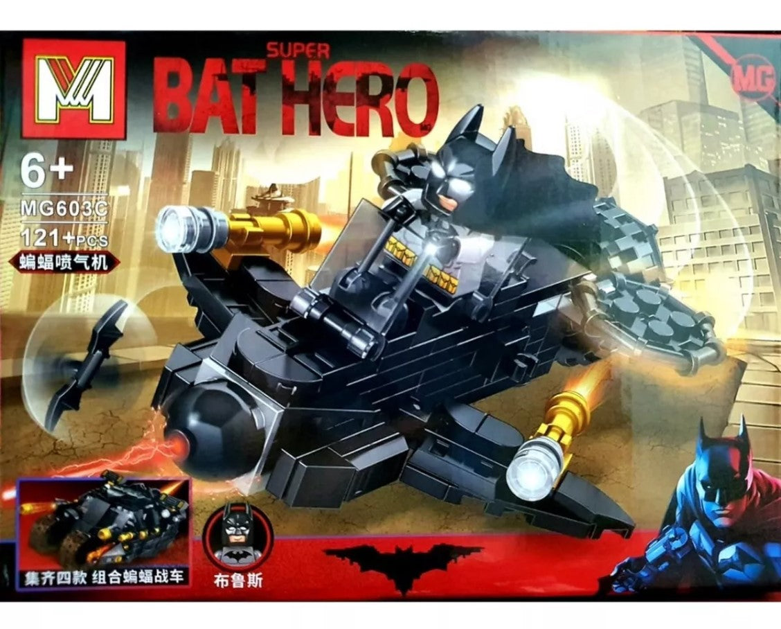 Super Bat Hero 4 In 1 Batman - Joker Constructor Blocks - No:MG603
