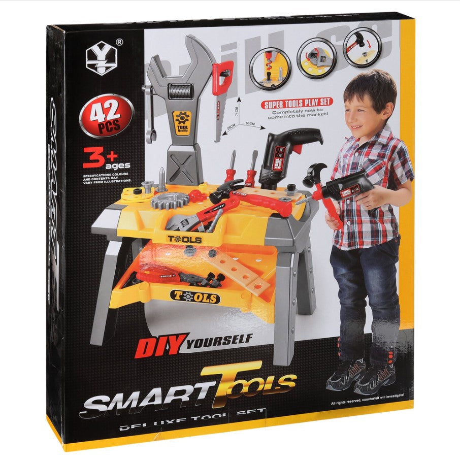 مجموعة أدوات ذكية يمكنك صنعها بنفسك، 42 قطعة - أدوات الطرق والتسمير - رقم: T104-1