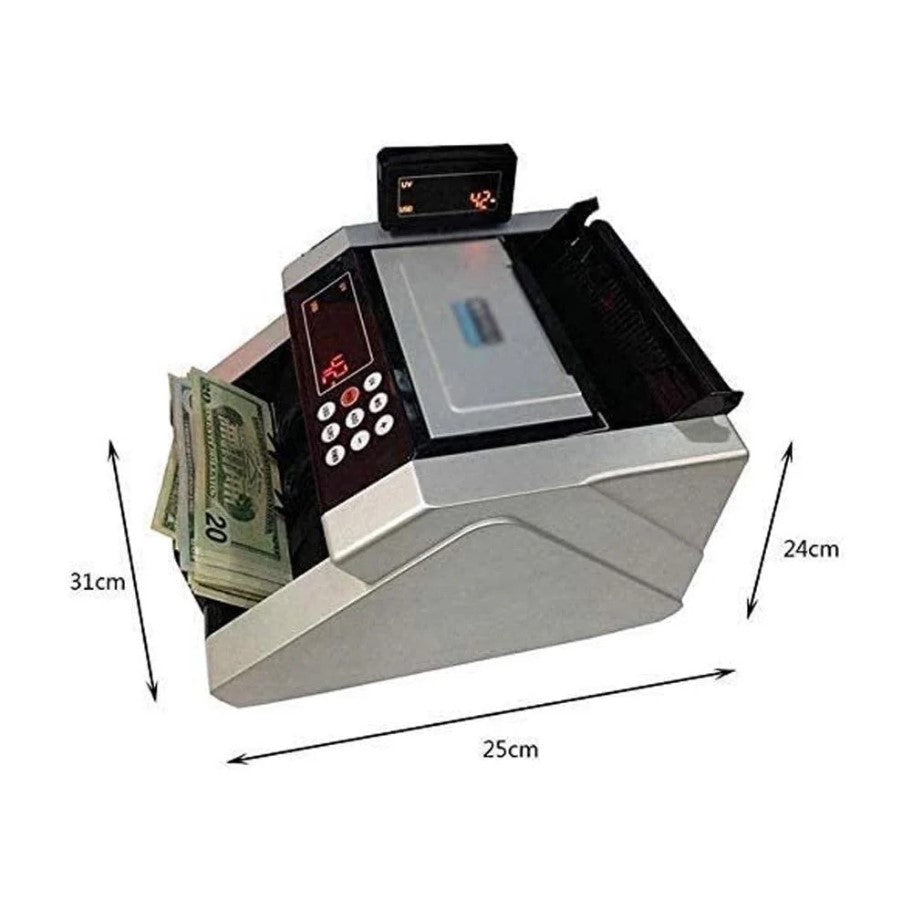 Automatic Money Counting Machine with UV & MG Detection – Digital Bill Counter with External Display - No: F19