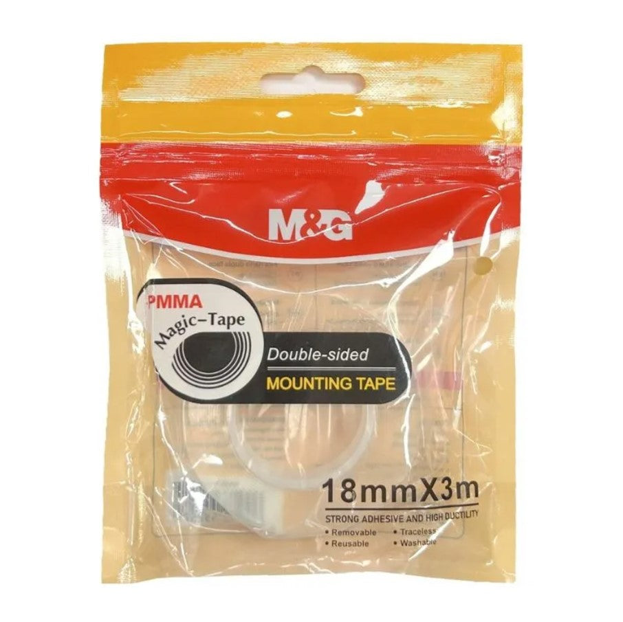 M&G Chenguang Nano Mounting transparent Tape  Tape 18mm*3m - No:AJD957BQ