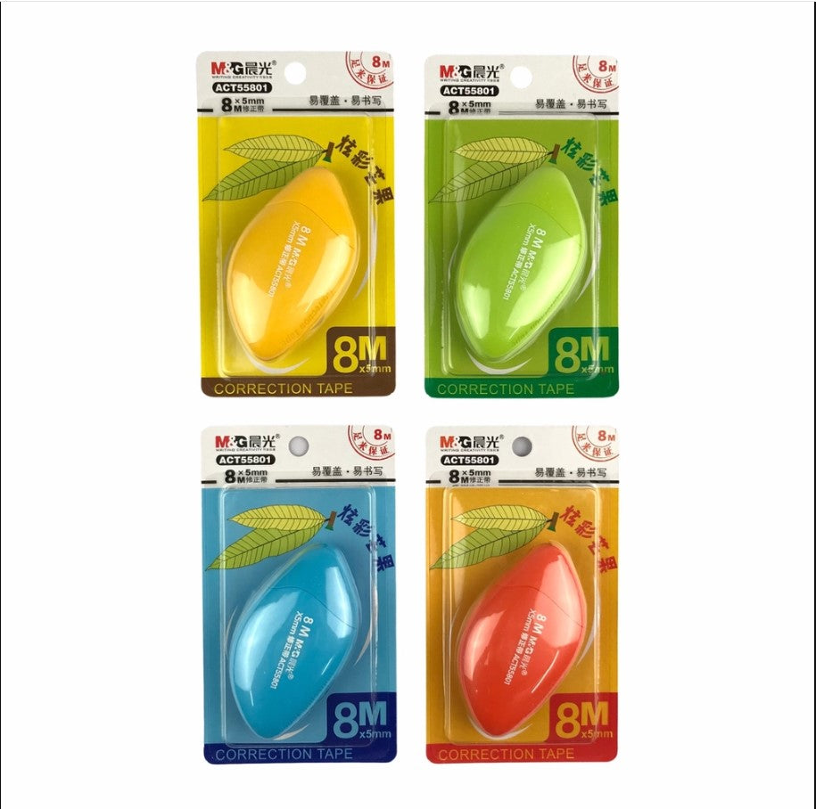 شريط تصحيح المظهر بتصميم فاكهة المانجو اللطيفة من إم آند جي تشنغوانغ، مناسب للمكتب، 5 مم × 8 م - قطعة واحدة - رقم المنتج: ACT55801