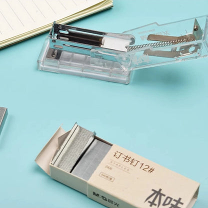 M&G Mini Transparent Stapler with 24/6 Staples Box Set (ABS916AX)