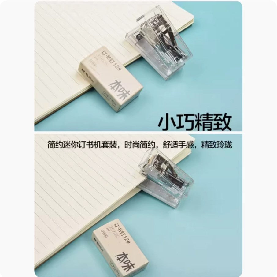 M&G Mini Transparent Stapler with 24/6 Staples Box Set (ABS916AX)
