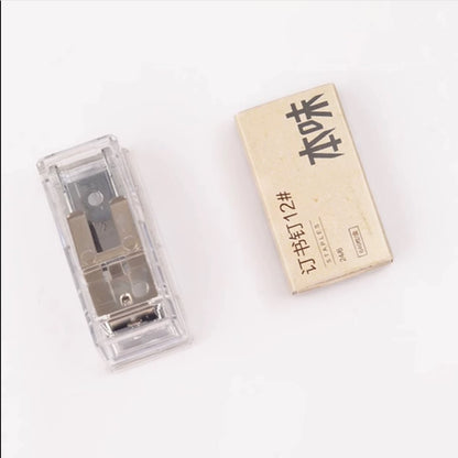 M&G Mini Transparent Stapler with 24/6 Staples Box Set (ABS916AX)
