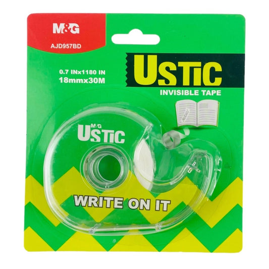 M&G Chenguang Ustic Invisible Tape with Cutter 18mm *  30M - No:AJD957BD