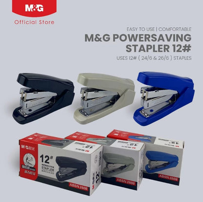 M&G Chenguang Power saving Stapler 24/6 or 26/6 Staples Capacity of 25 Sheets - No:ABSN2608