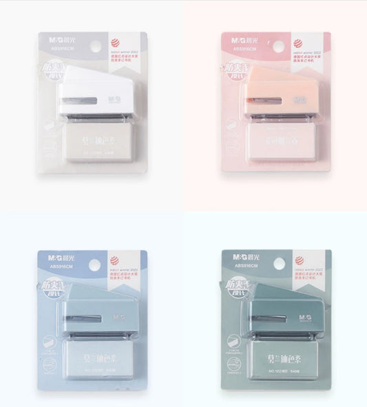 M&G Chenguang Mini Small Stapler Portable Children's Handheld Labor-saving With Staples - No:ABS916CM