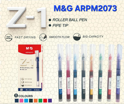 M&G Chenguang Liquid Roller Gel Pen Pipe Tip 0.5mm Z-1 - 8 colors - No:ARPM2073