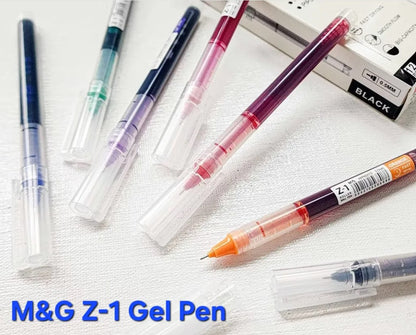 M&G Chenguang Liquid Roller Gel Pen Pipe Tip 0.5mm Z-1 - 8 colors - No:ARPM2073