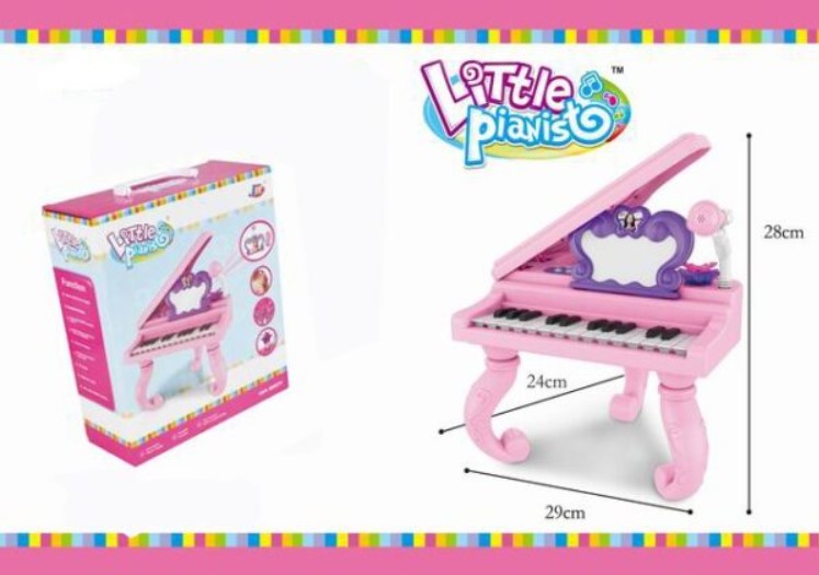 ألعاب عازفة البيانو الصغيرة للأطفال، للبنات، لون وردي - رقم: J94-01