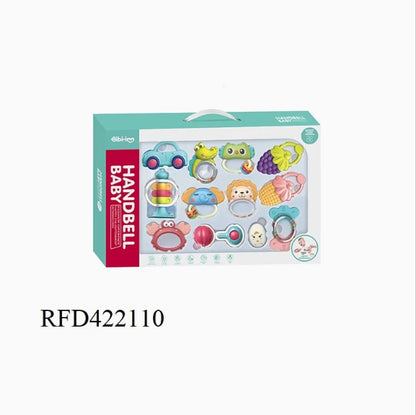 Eco-Friendly Baby Musical Toys 12PCS Baby Rattle Toy Set Hand Bell Toy - No:608