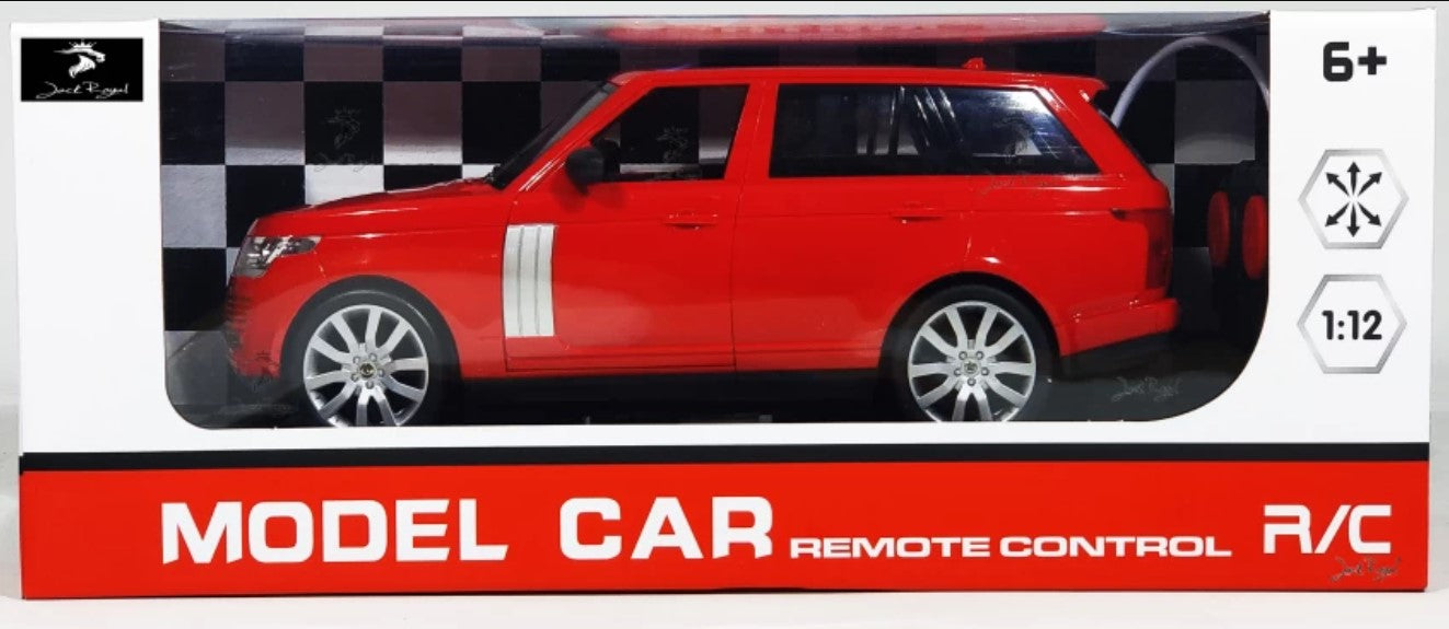 1:12 Scale RC Model Car- Full Function Black Range Rover SUV with lights - No:56123