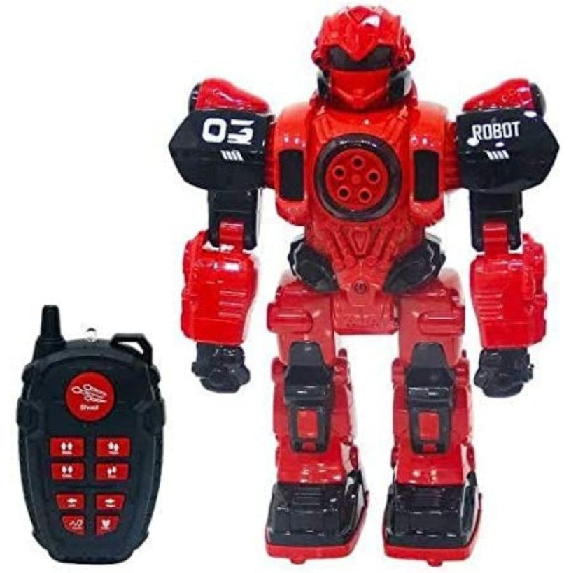 روبوت بلانيت واريور للتحكم عن بعد مع صوت وضوء، طوله 34 سم - رقم: 601A