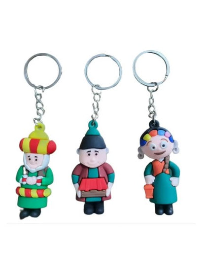 Ramadan From Funoni, 3 Keychains Rapper Flexible Leather High Quality - 10CM