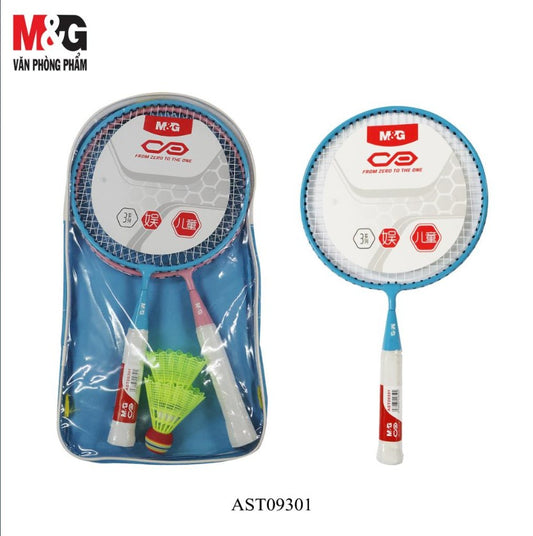 مجموعة مضارب تنس الريشة للأطفال من إم آند جي تشنغوانغ ذات المقبض القصير، رقم الموديل: AST09301