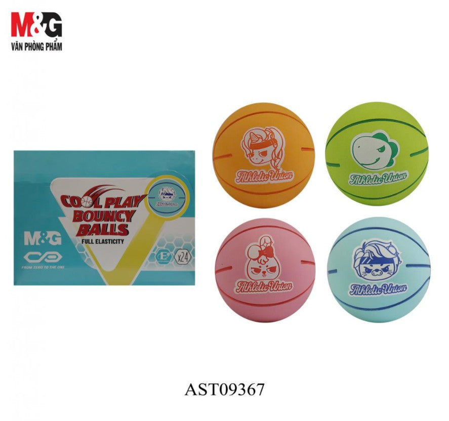 M&G Chenguang Cool play Colored Bouncing Ball - 1pcs - No: AST09367