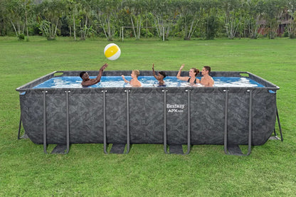 Bestway Above Ground APX 365 Rectangular Pool Set 5.49m x 2.74m x 1.32m With Sand Filter - No: 561KA